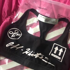 Off-white sports bra